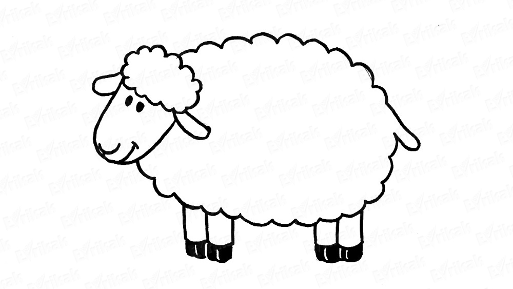 Учимся по шагам рисовать сказочную овечку быстро (за 30 секунд)