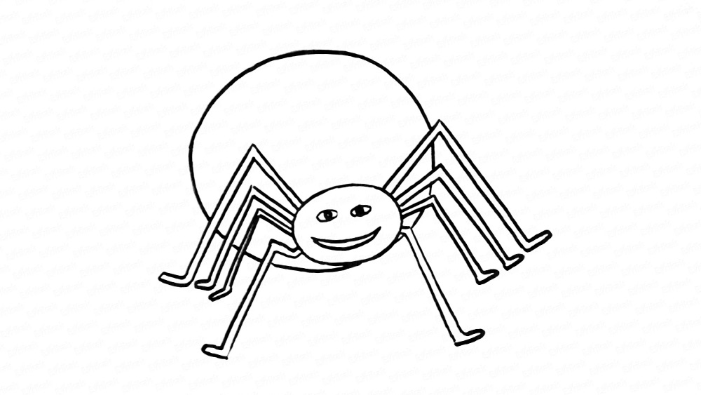 Как поэтапно нарисовать паука карандашом