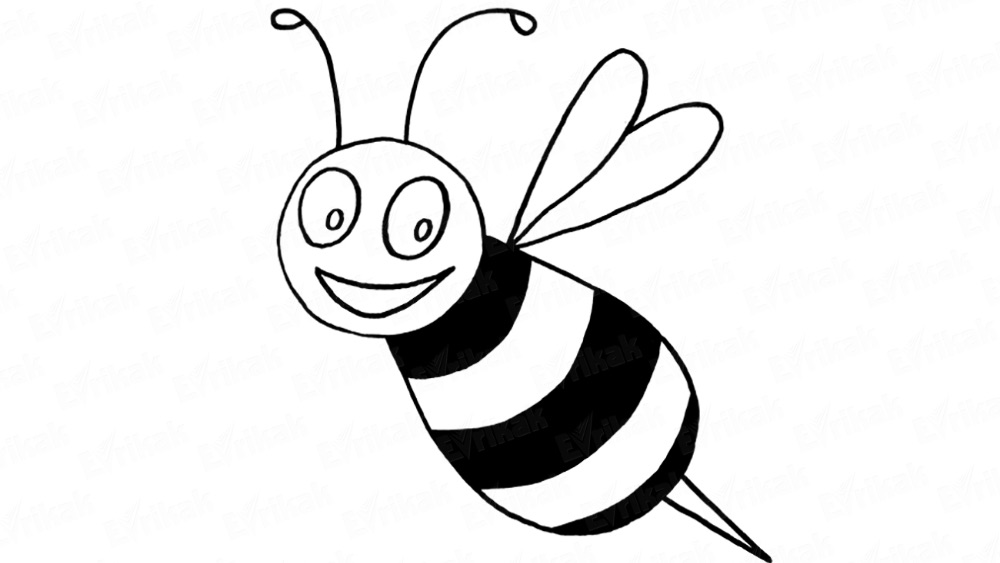 Как поэтапно нарисовать пчелу