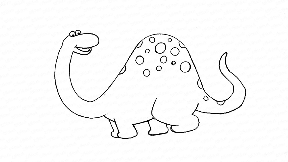 Учимся рисовать динозавра шаг за шагом