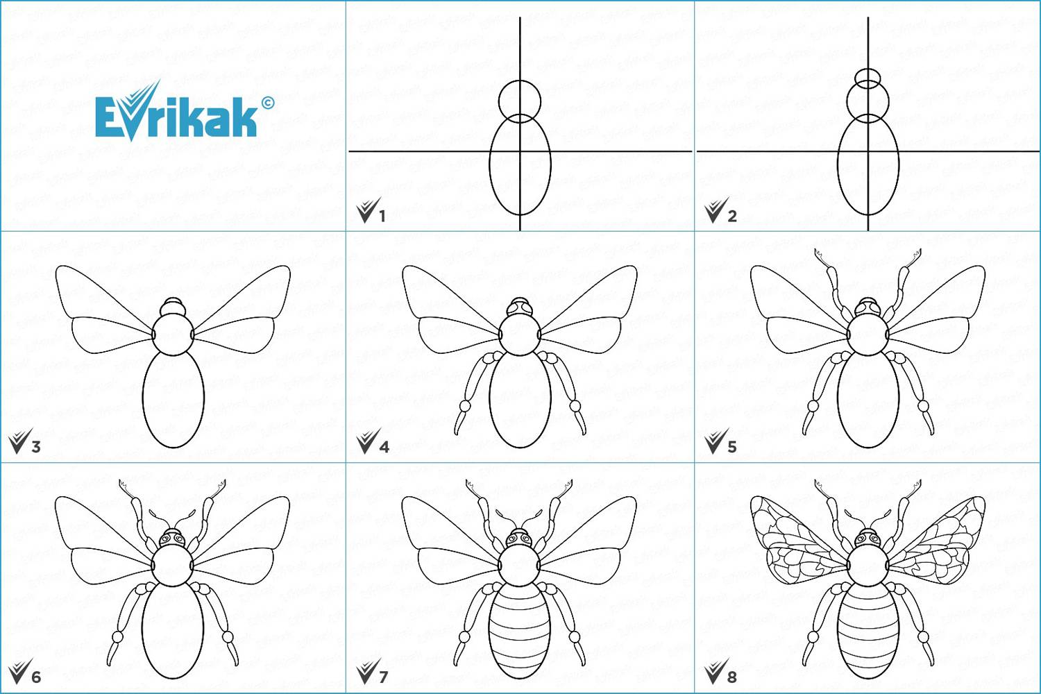 collage_как нарисовать Пчелу