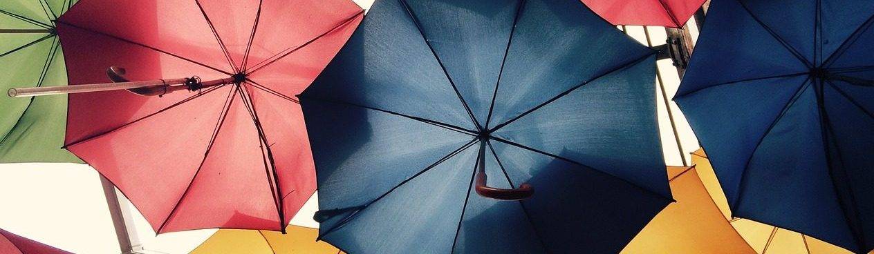 Очищение зонта в зависимости от цвета