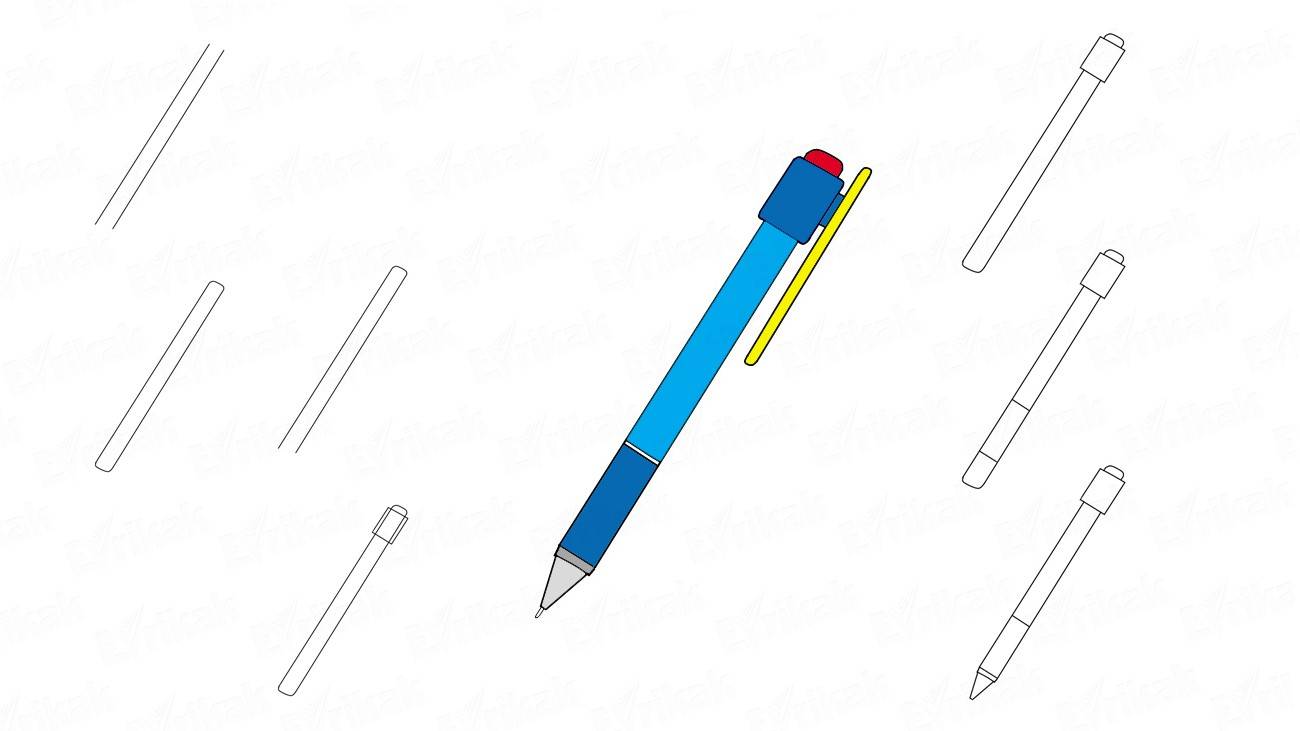Учимся рисовать красивую ручку пошагово (+ раскраска)