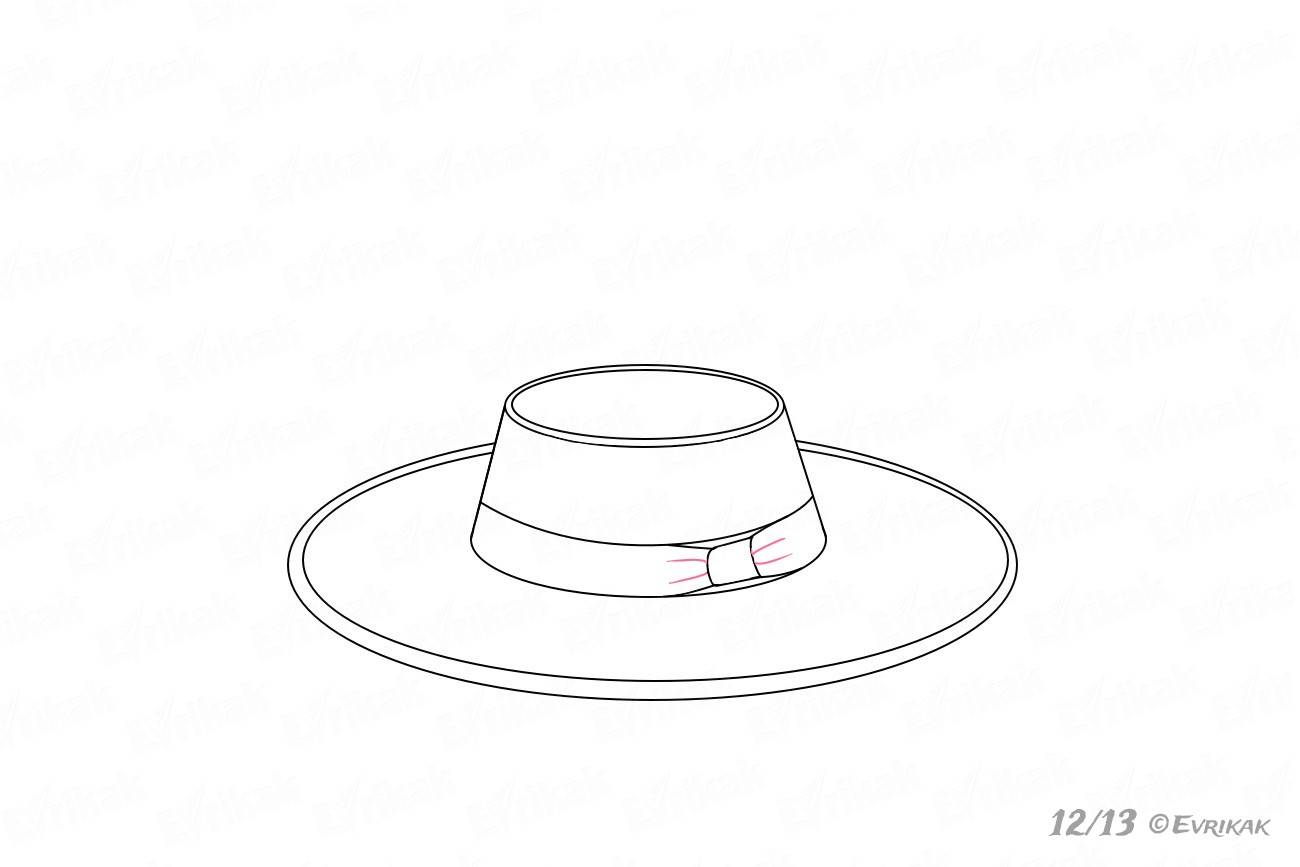 Детали шляпы