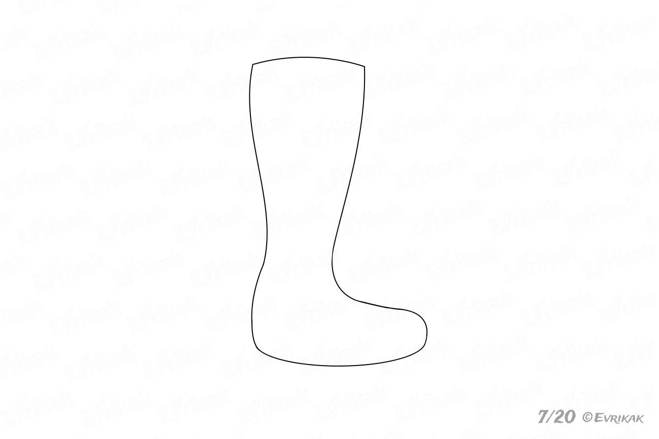 Поправляем форму носка сапога