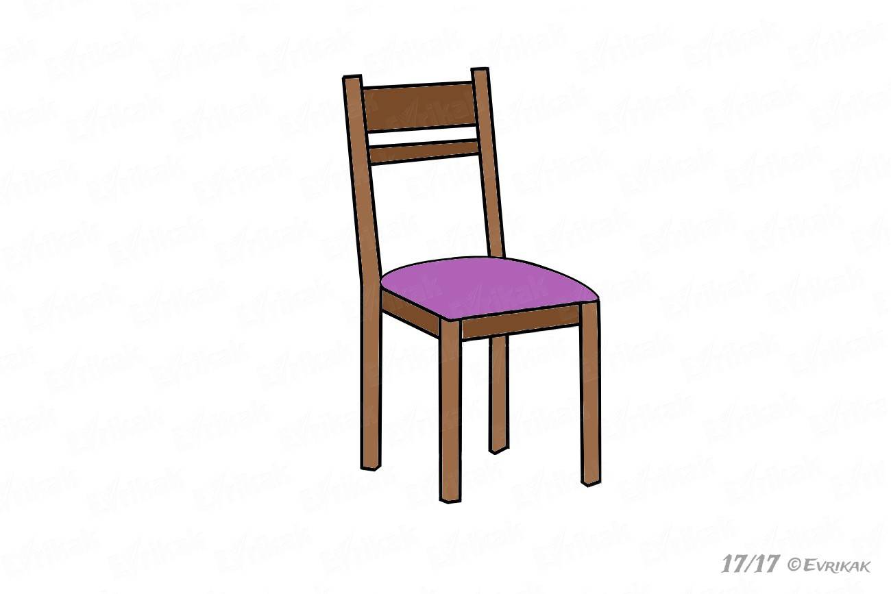 Раскрашиваем стул