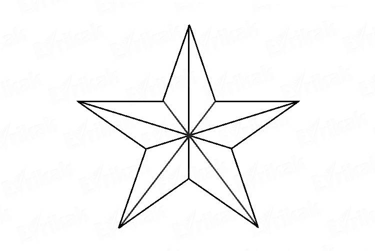 Раскраска Пятиконечная звезда