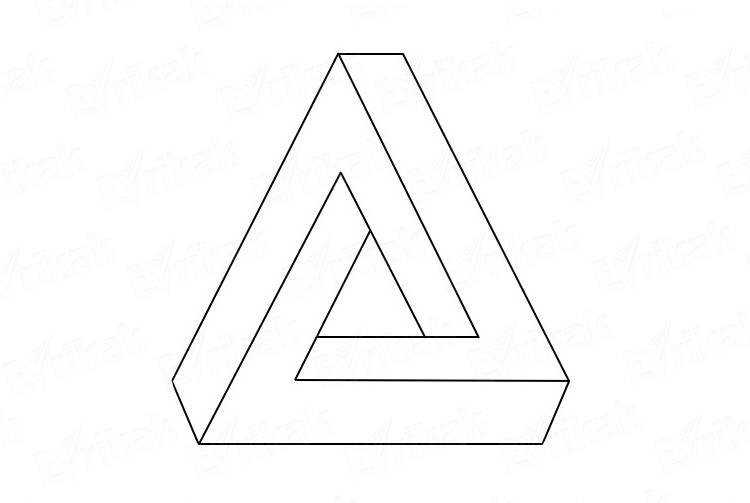 Раскраска 3D треугольник