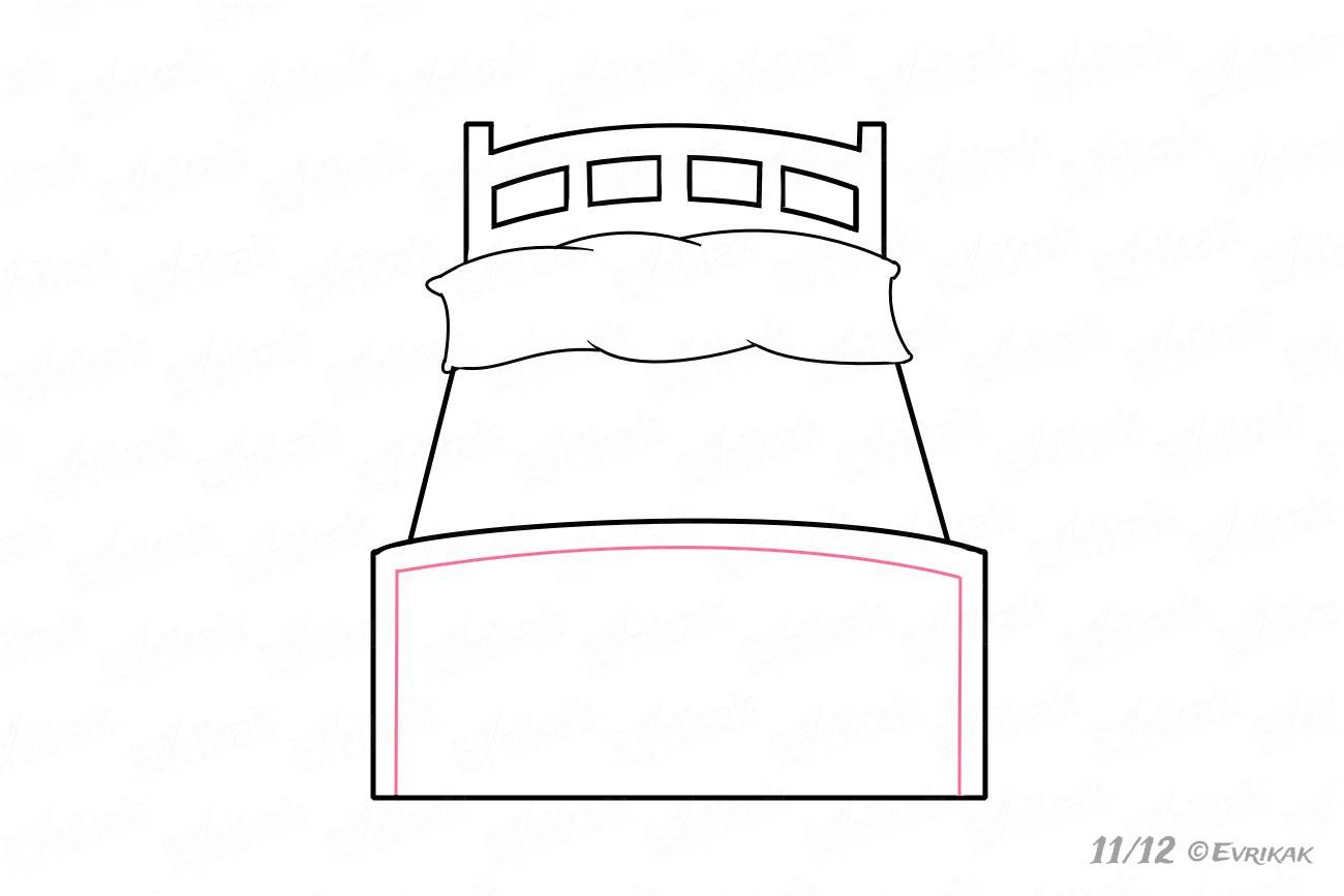 Узор на изножье кровати