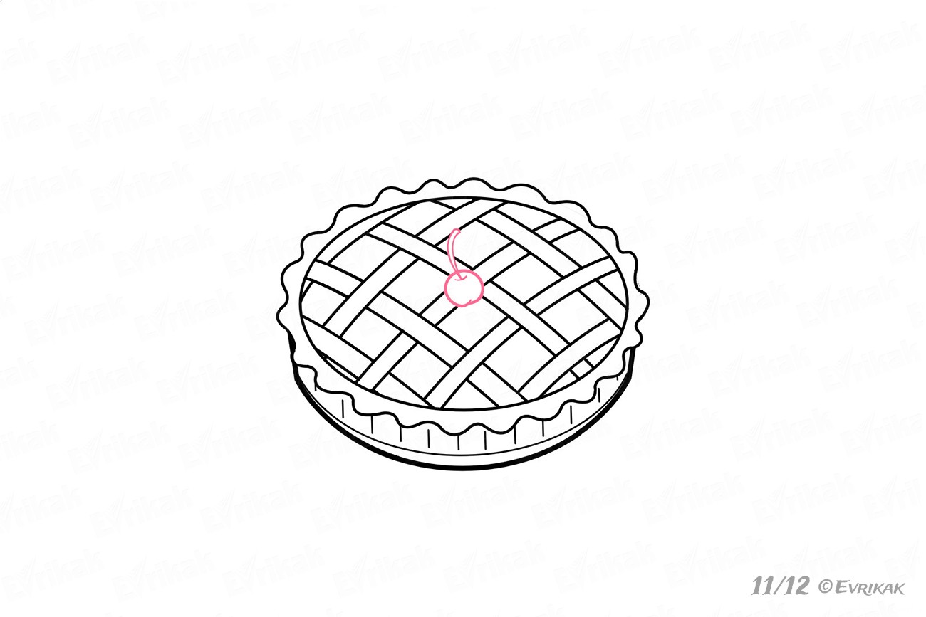 Как нарисовать пирог