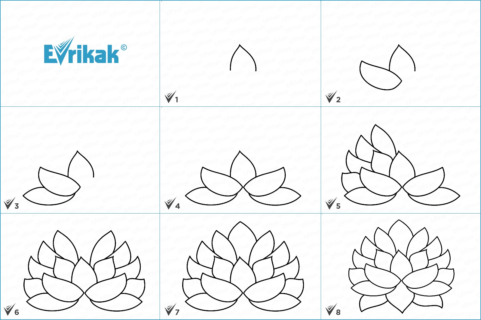 collage_как нарисовать цветок лотоса