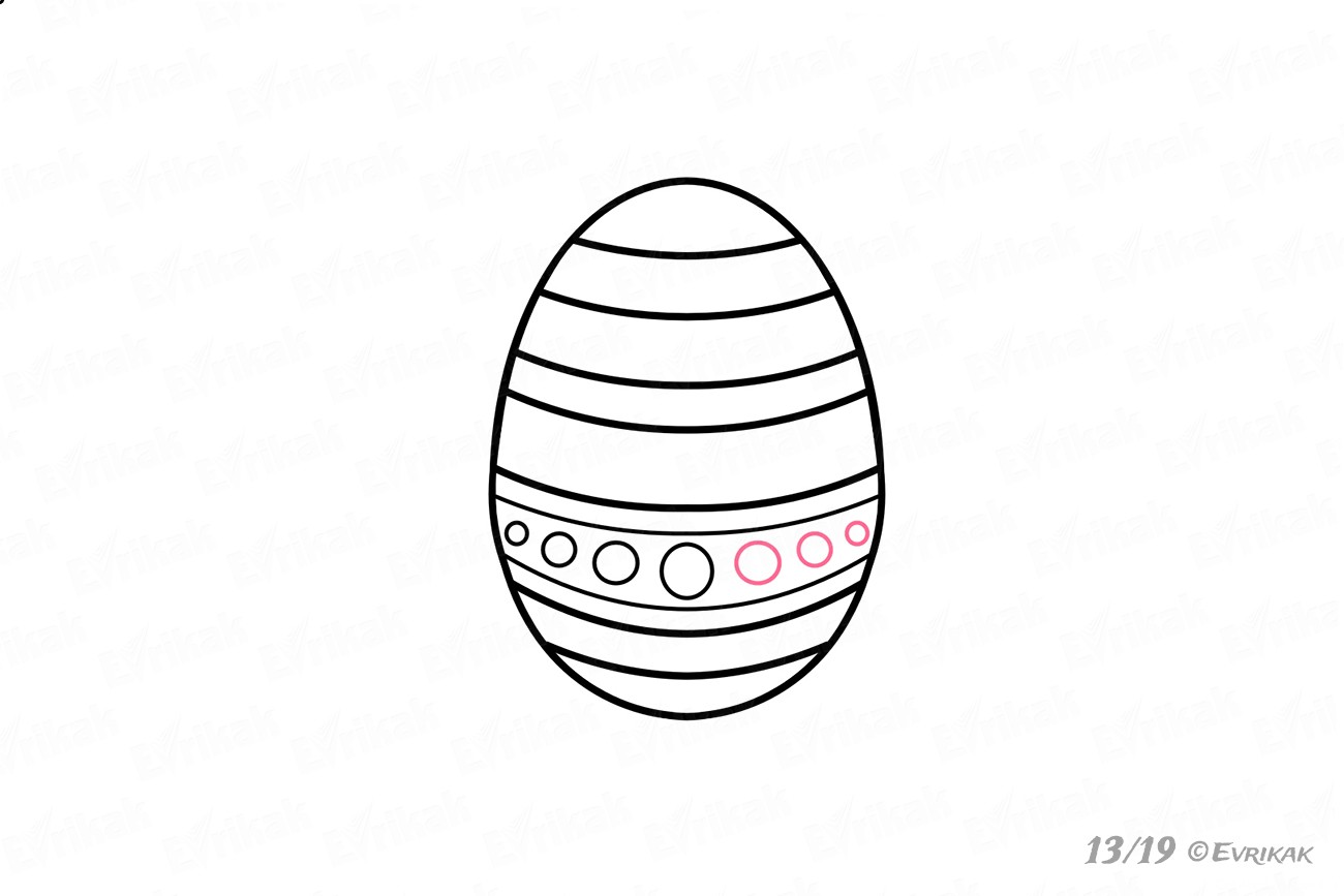 Как нарисовать пасхальное яйцо