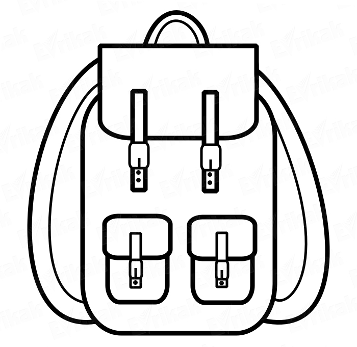 Раскраска «Школьный рюкзак»