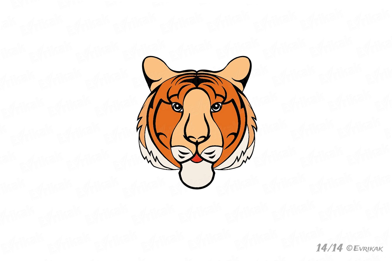Как нарисовать голову тигра