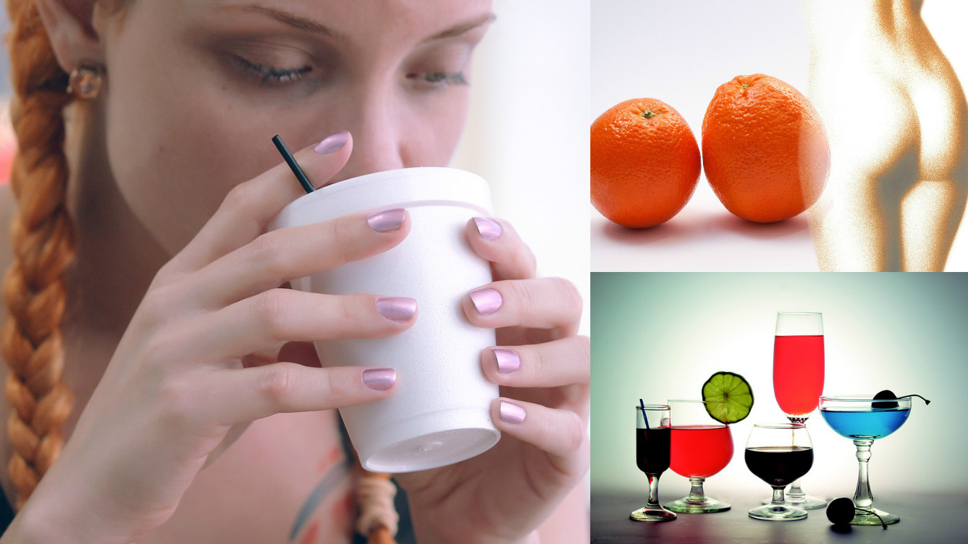 8 напитков, от которых появляется “апельсиновая корка”