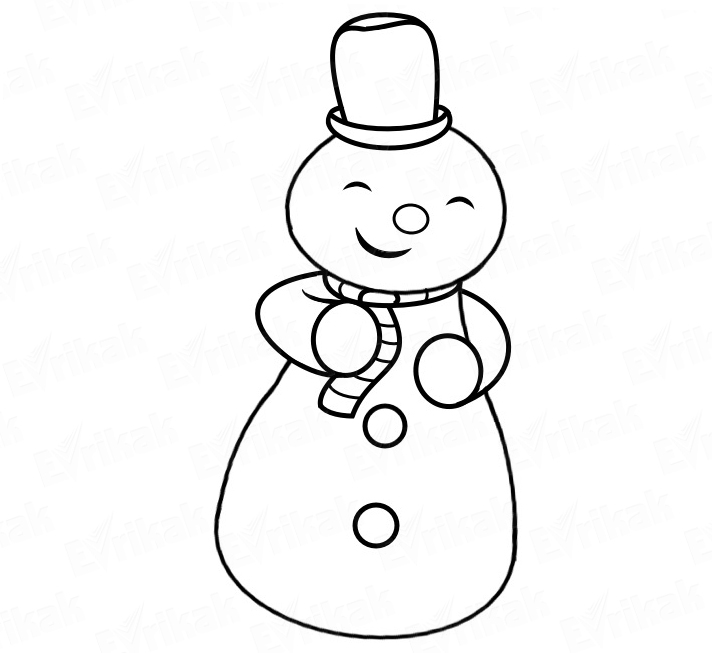 Раскраска «Снеговик Чилли»