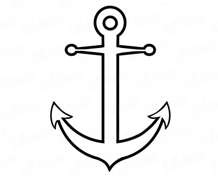 Раскраска «Корабельный якорь»
