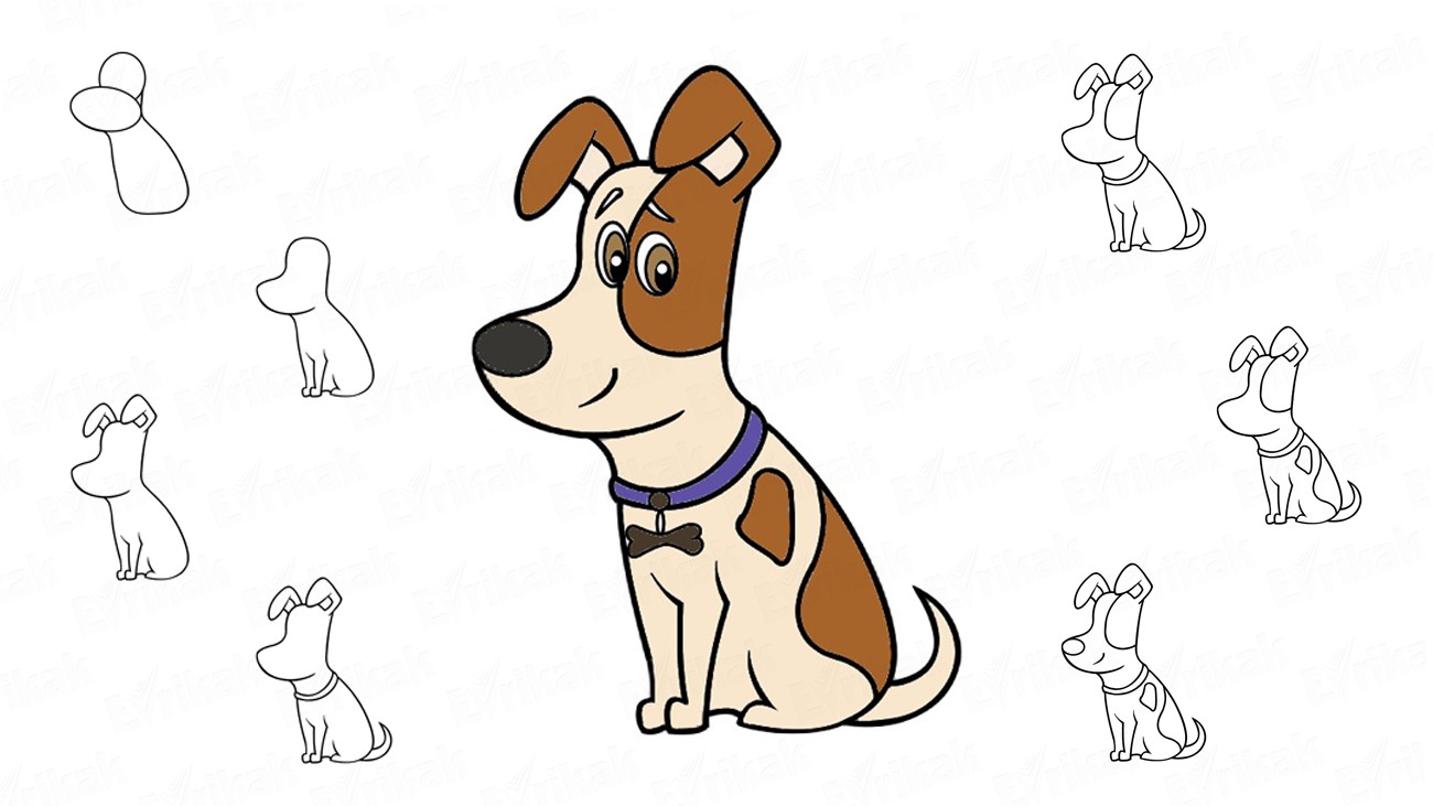 Как нарисовать Макса из “Тайной жизни домашних животных” (+раскраска)