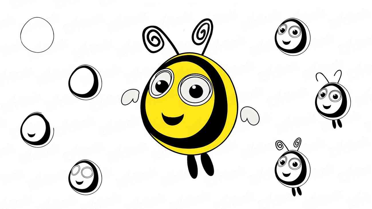 Как нарисовать Базза из сериала “Пчелиные истории” (+раскраска)