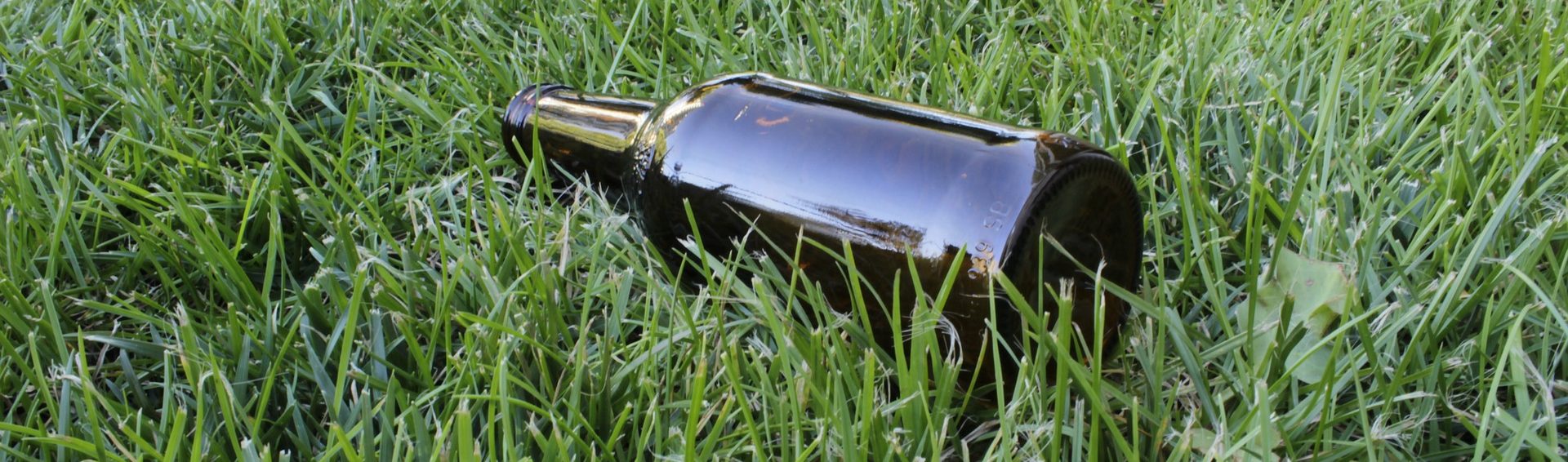бутылка в траве