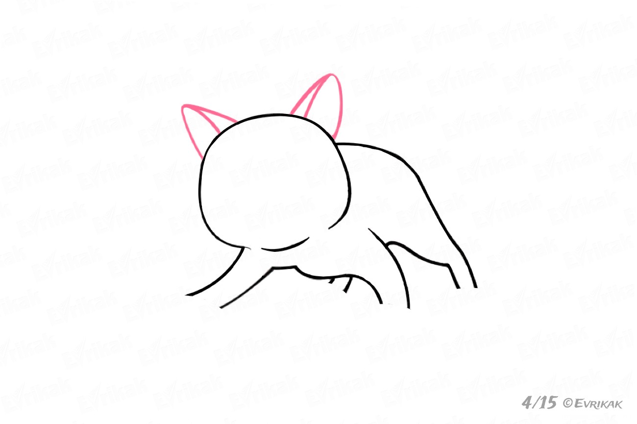 как нарисовать кот гром