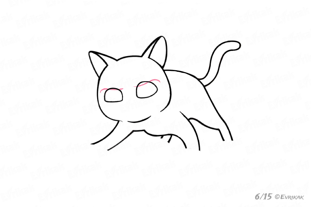 как нарисовать кот гром