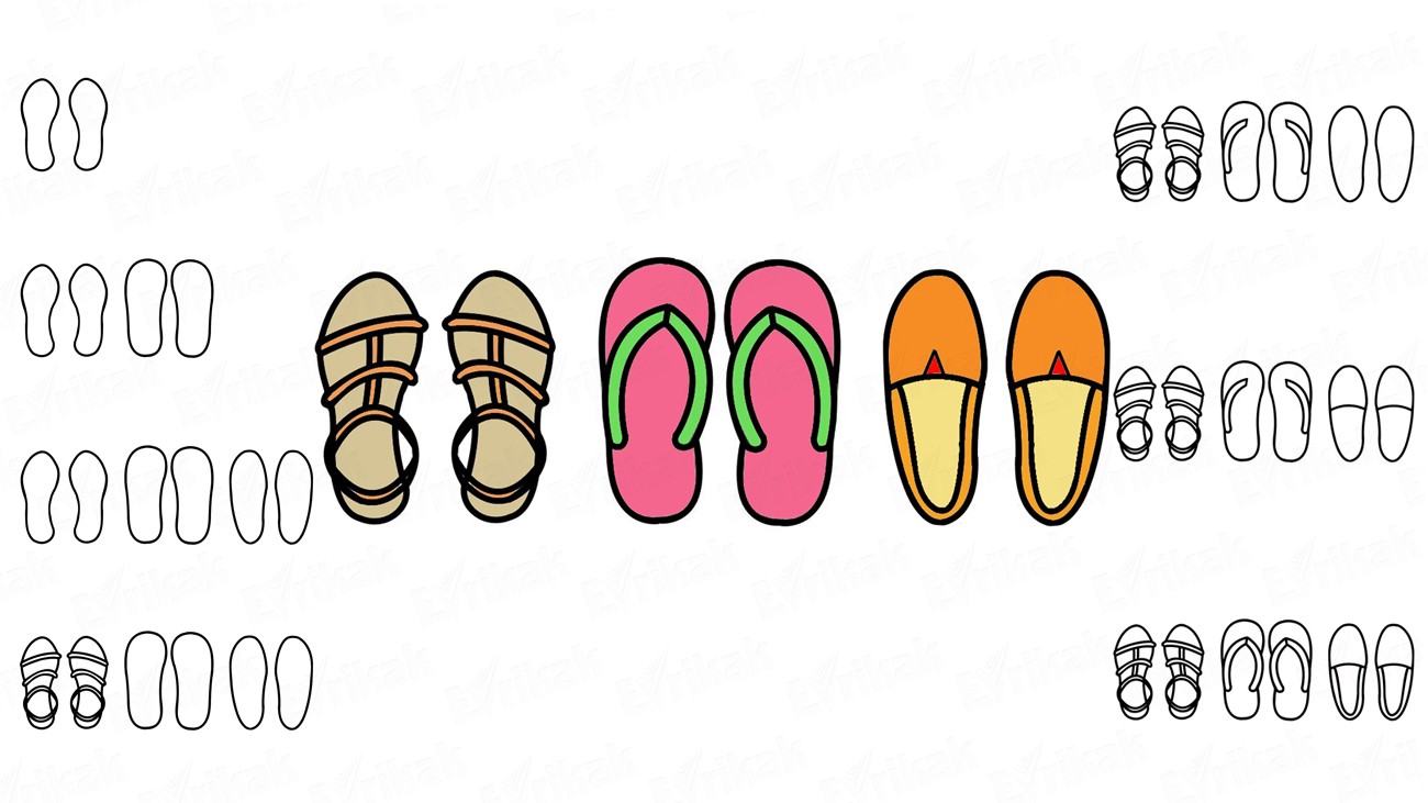 Учимся поэтапно рисовать летнюю обувь с ребенком (+ раскраска)