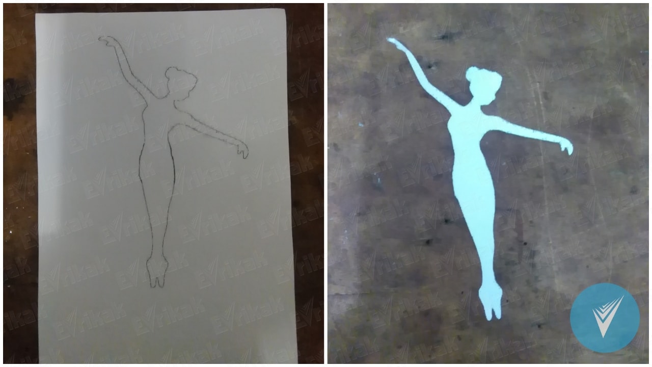учимся делать балерину из бумаги
