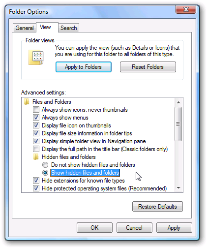 Как скрытую папку сделать обычной: Windows 7