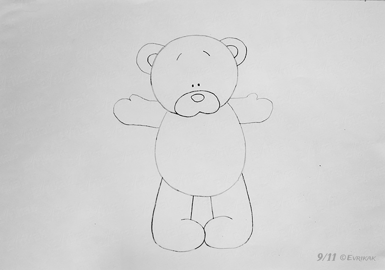 Мишки легкие карандашом. Рисунок медведя для срисовки. Мишка рисунок легкий. Мишка рисунок для срисовки. Рисование для детей Медвежонок.