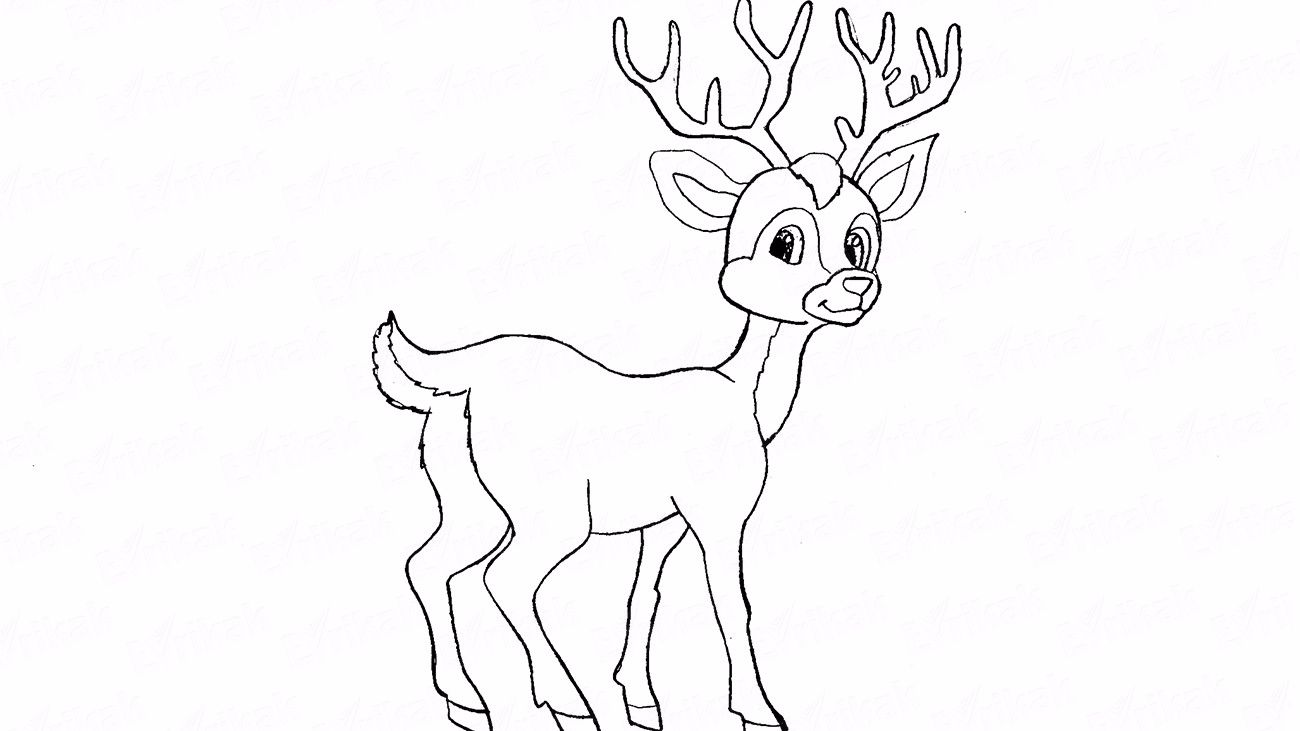 Пошаговые инструкции для рисования оленя