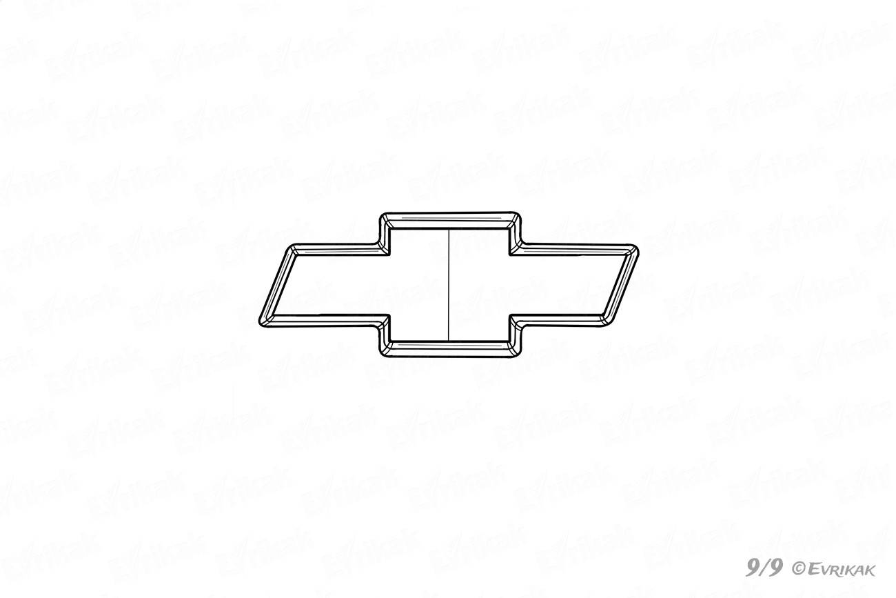Эмблема Шевроле рисунок