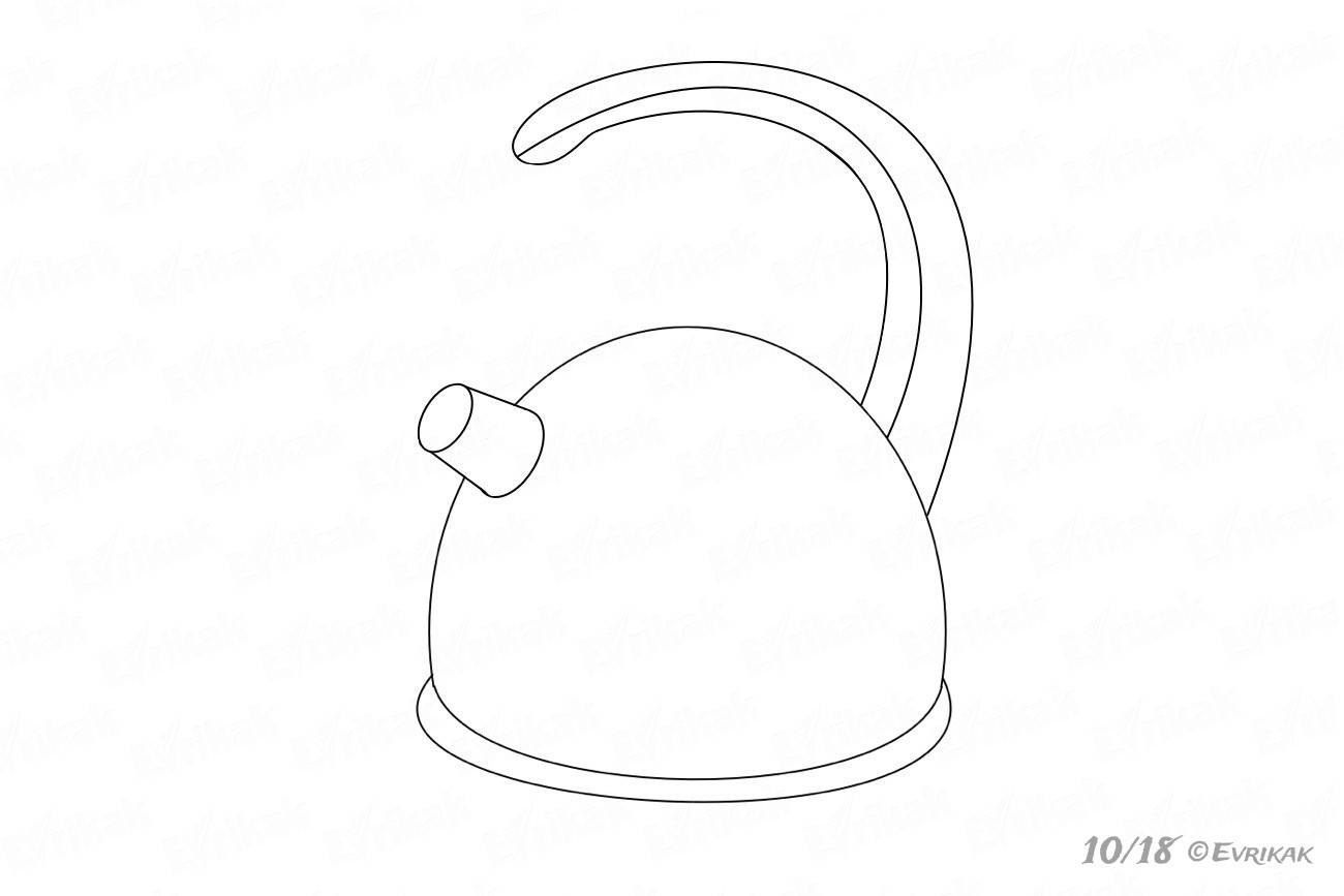 Пошаговые рисунки для чайников