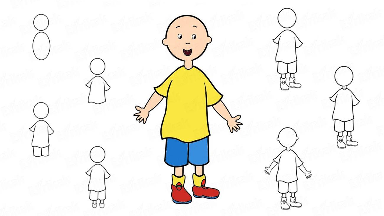 Как нарисовать мальчика Каю из мультфильма
