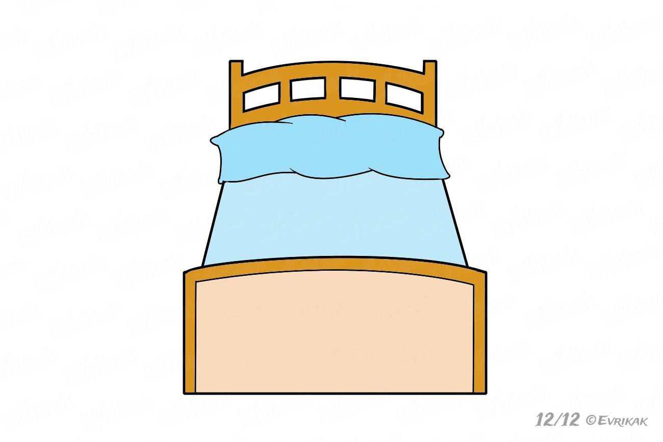 Раскрашиваем кровать