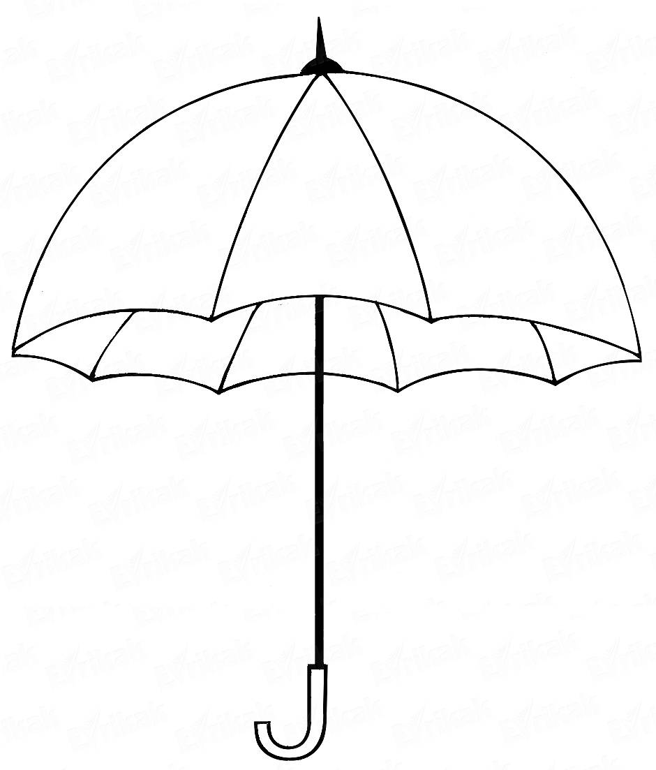 Зонтик карандашом