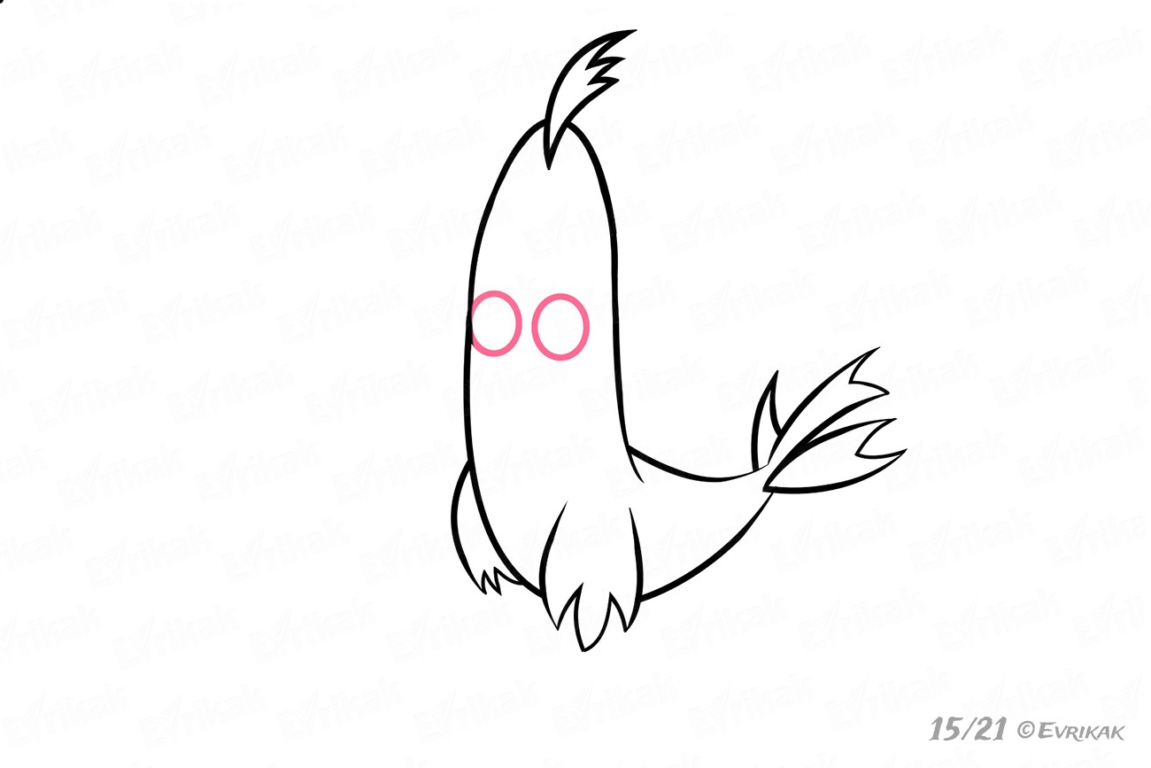 Как нарисовать Чака из мульфильма "Angry Birds"