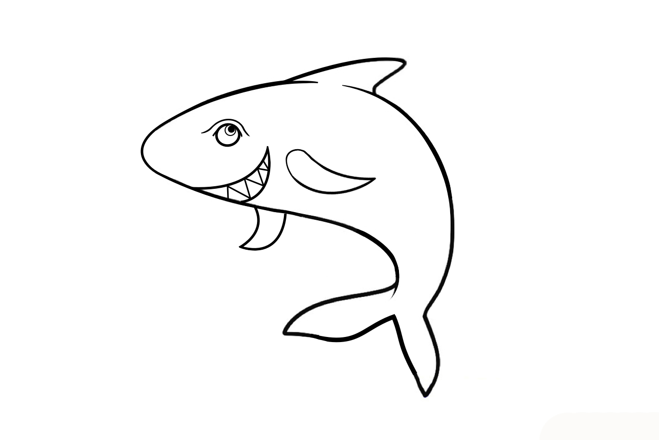 Маленькая акула карандашом