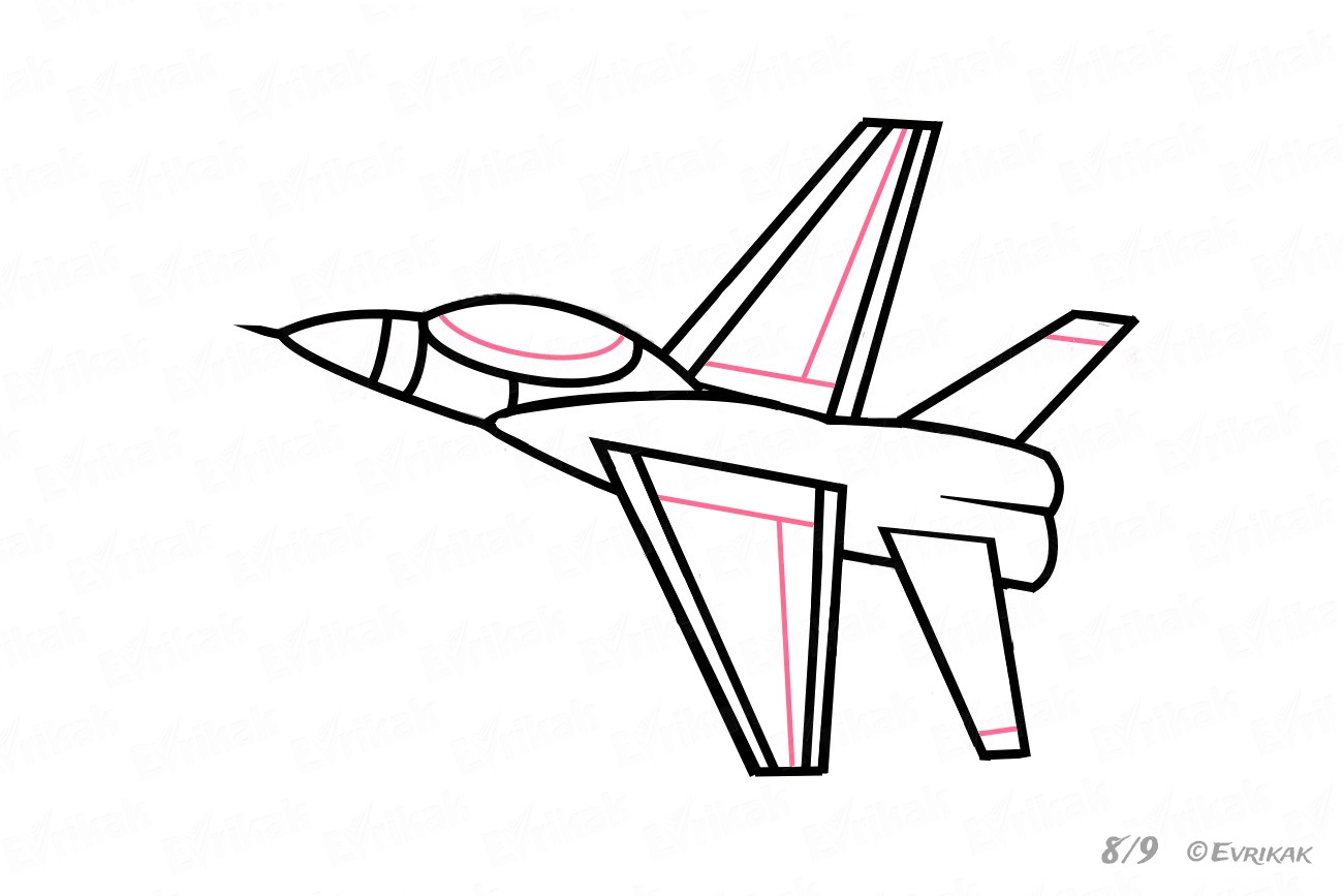 Самолет на 23 февраля легко. Самолет карандашом. Военный самолет карандашом. Рисование истребитель. Рисунки самолётов для срисовки.